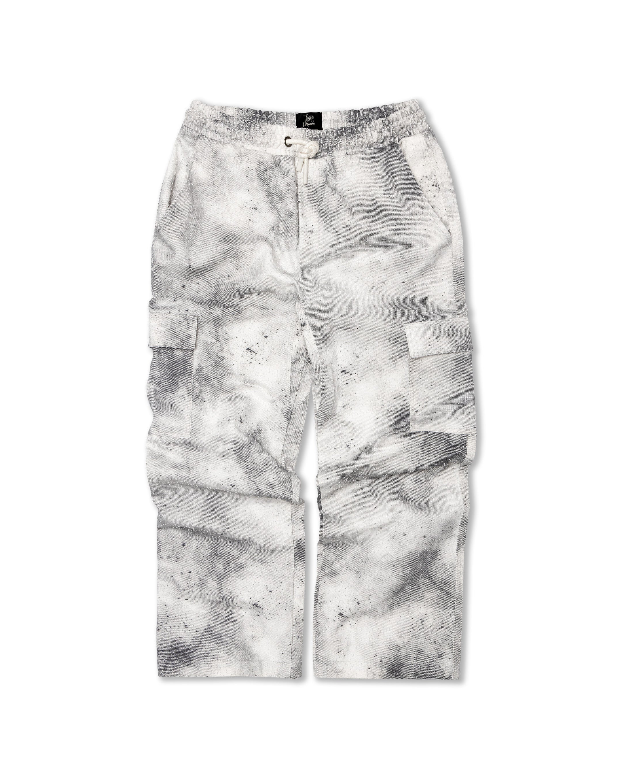 Textured Cargo Pant - White