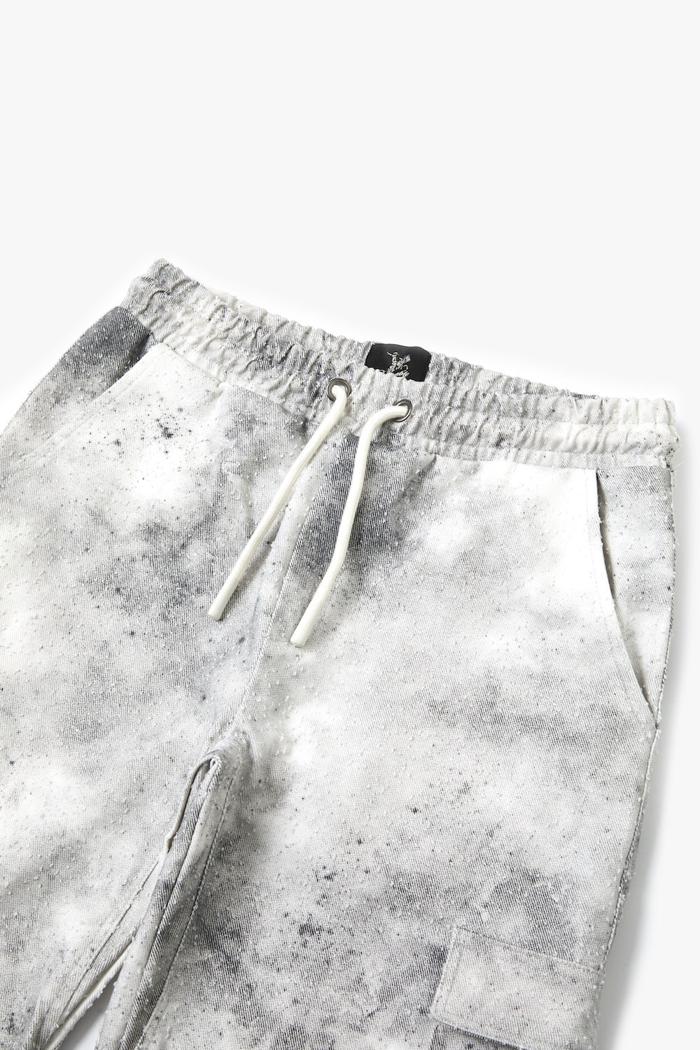 Textured Cargo Pant - White