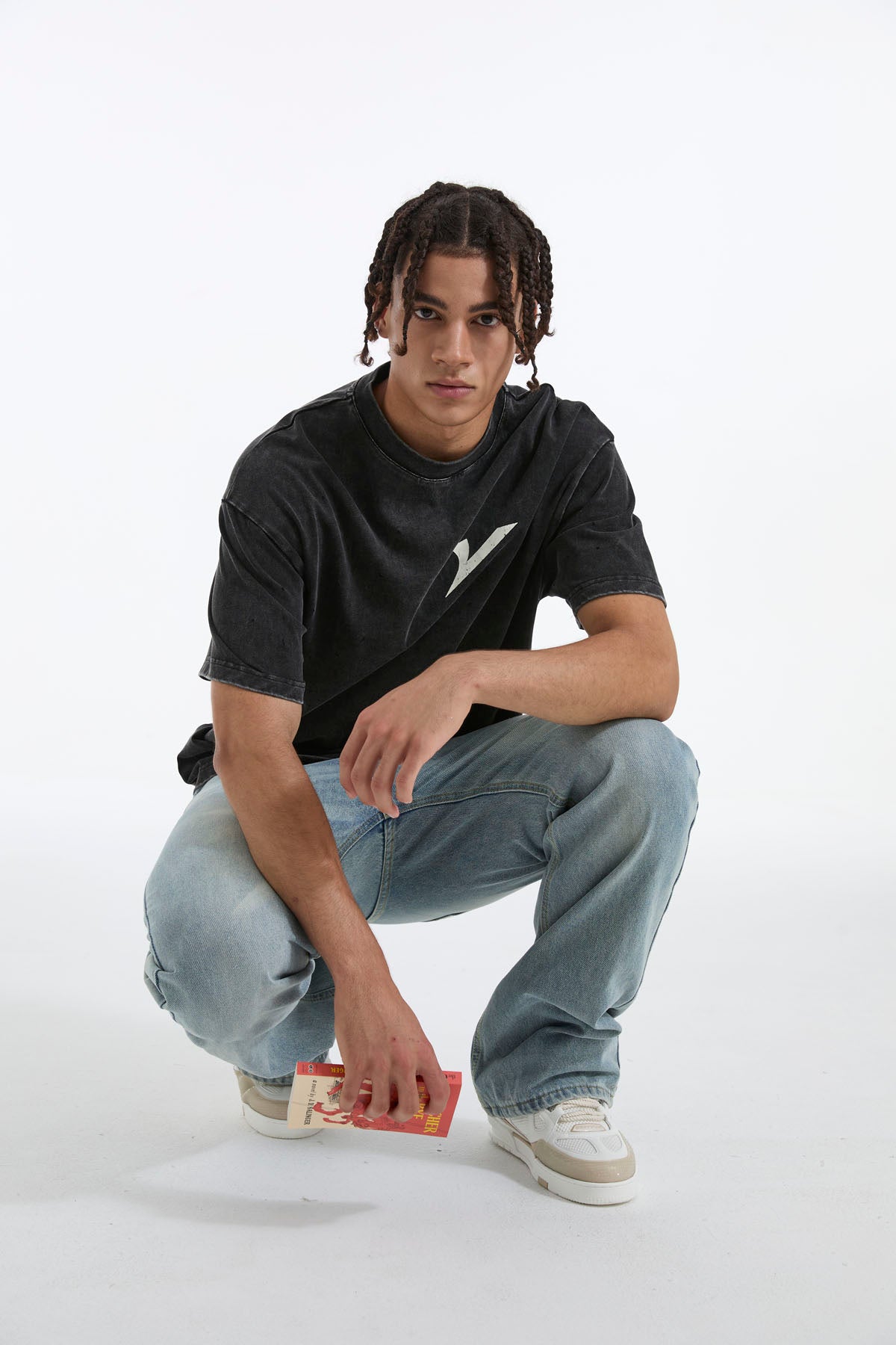 Eagle Century Wash T-Shirt - Charcoal