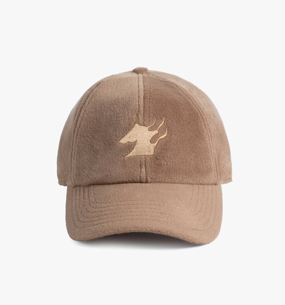 Brown Cashmere Dad Hat