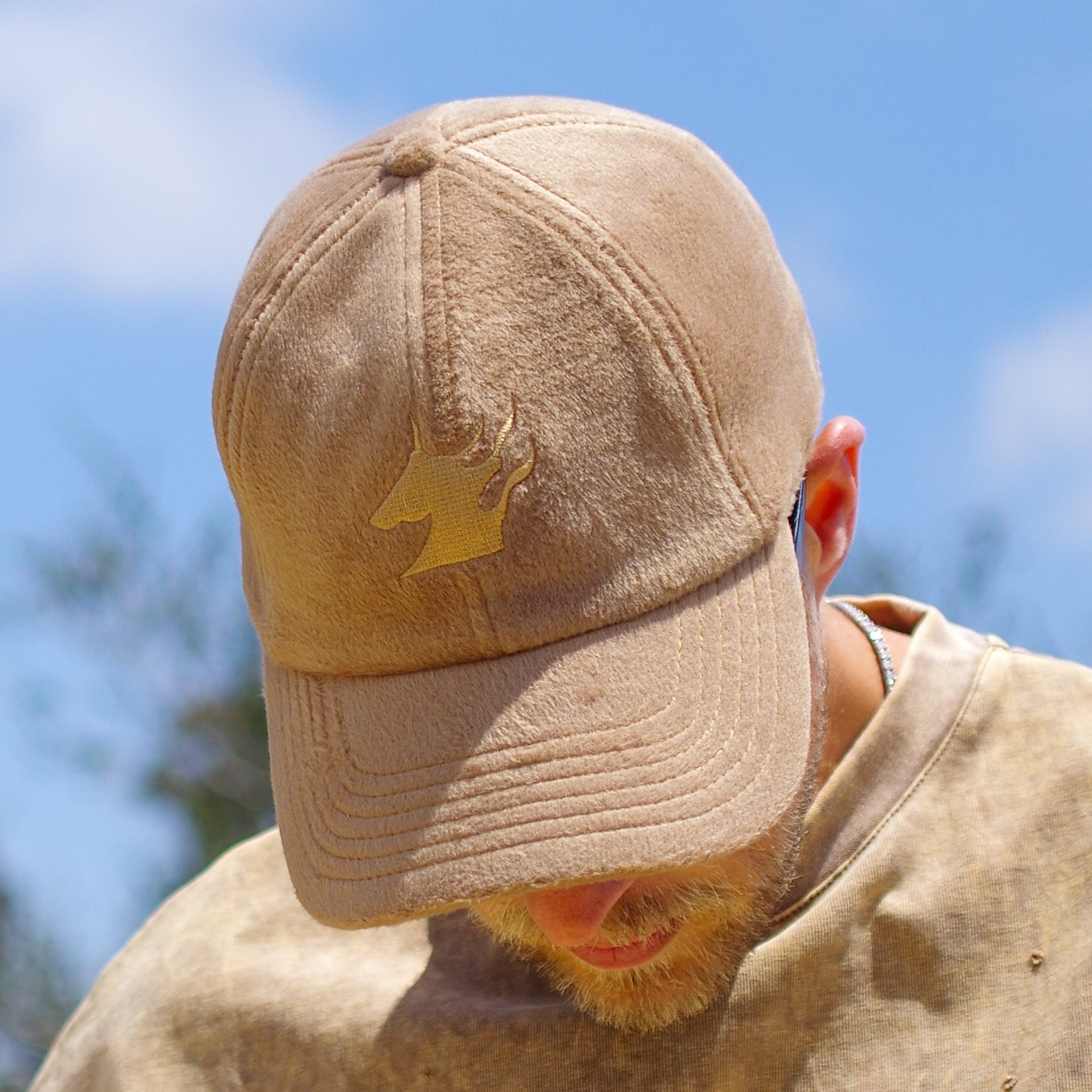 Brown Cashmere Dad Hat