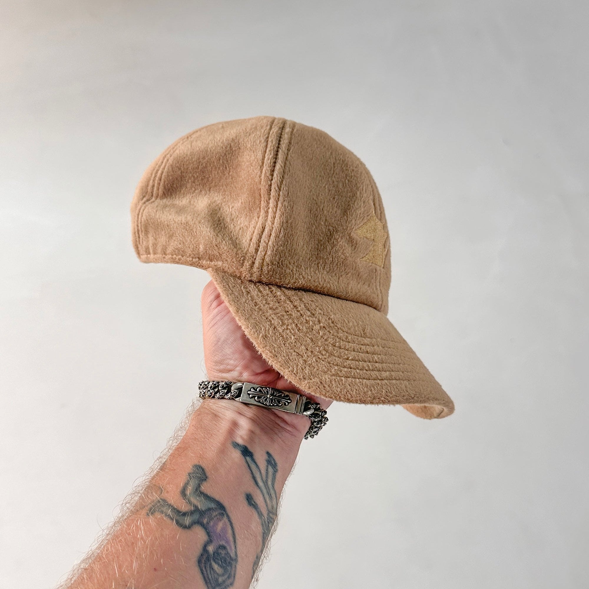 Brown Cashmere Dad Hat