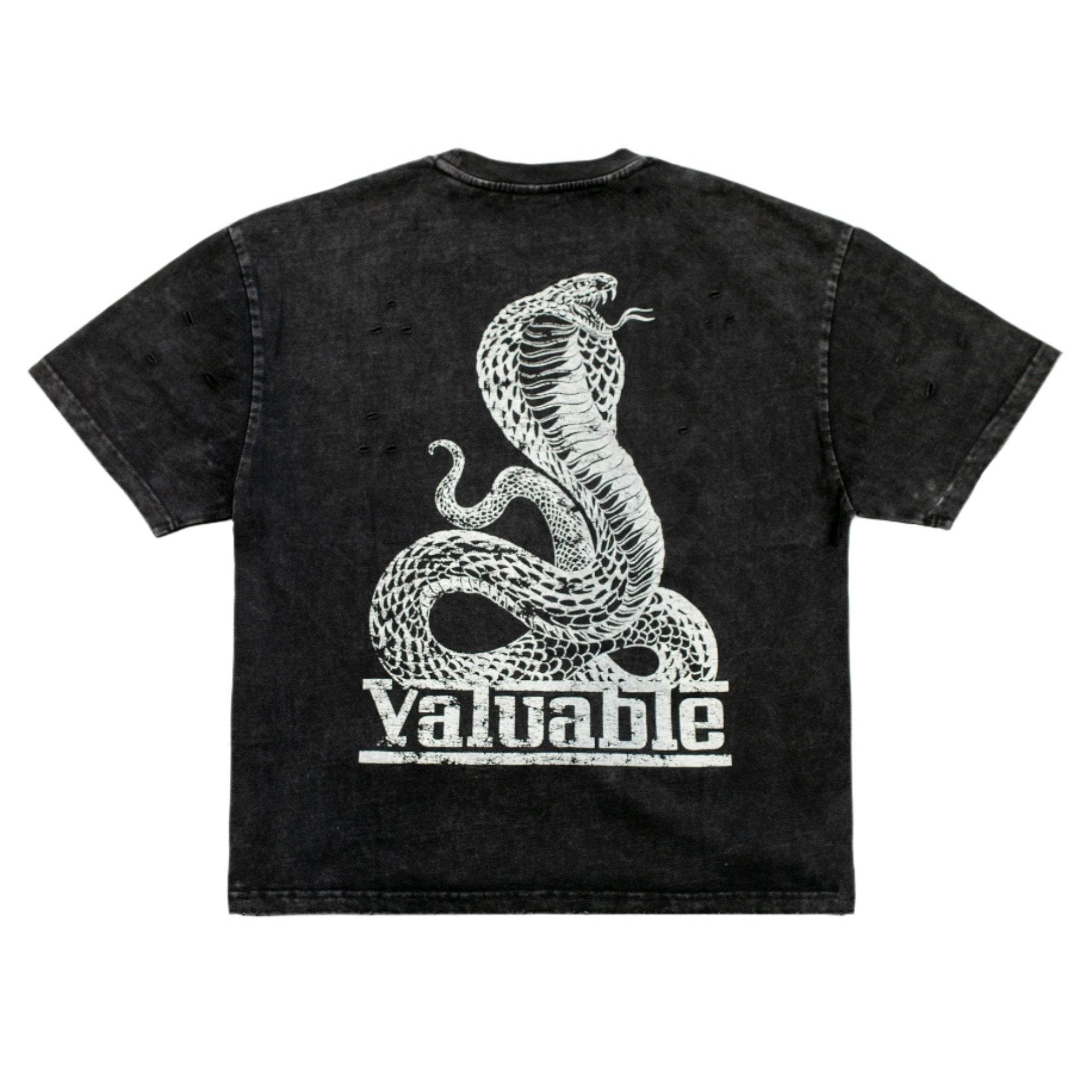 Cropped Cobra T-Shirt - Black